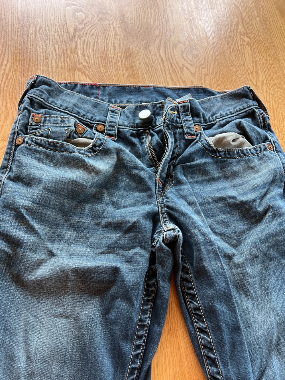 Men’s True Religion Slim Straight leg Jeans size 30X32. Rn#112790 - Picture 4 of 12